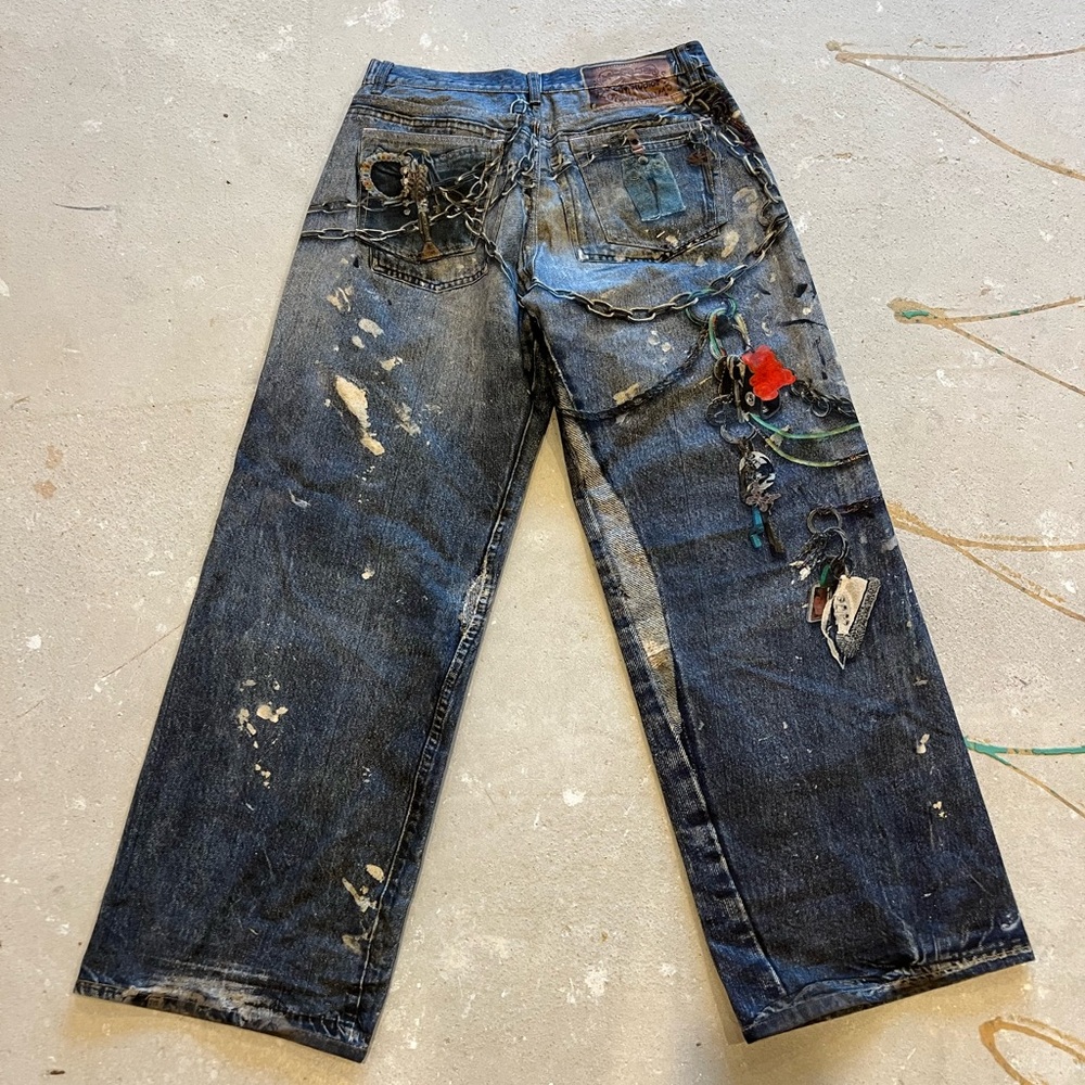 Acne Studios 3D Print Jeans - Picture 8 of 14